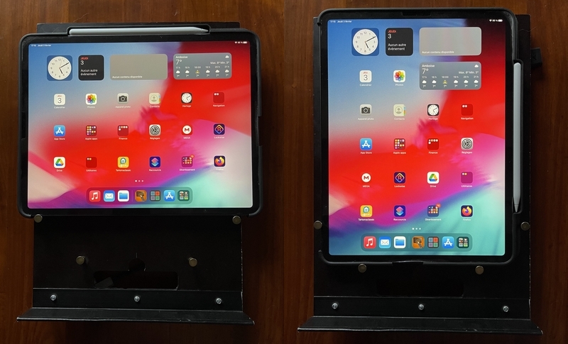 Positionnement de l'iPad Horizontal ou Vertical